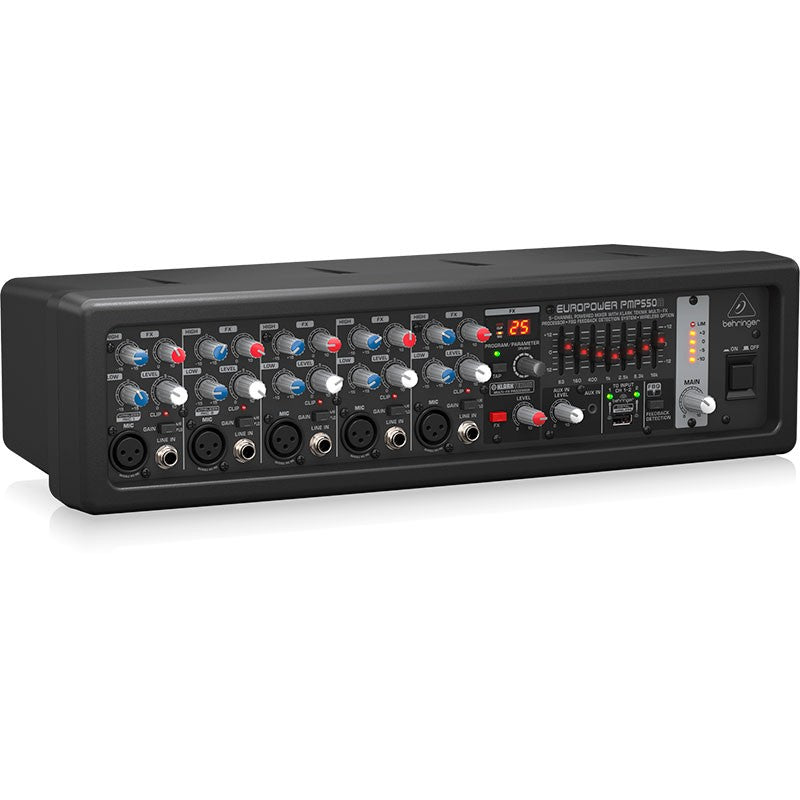 Behringer PMP550M - Mezclador autoamplificado 500W de 5 canales