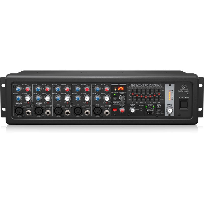 Behringer PMP550M - Mezclador autoamplificado 500W de 5 canales