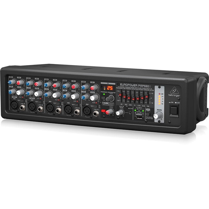 Behringer PMP550M - Mezclador autoamplificado 500W de 5 canales