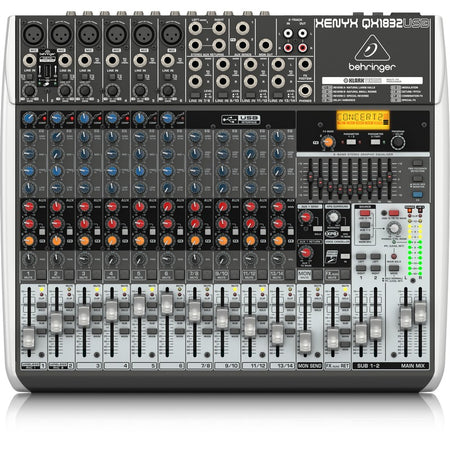 Behringer QX1832USB - Mezclador Analógico 18 Canales
