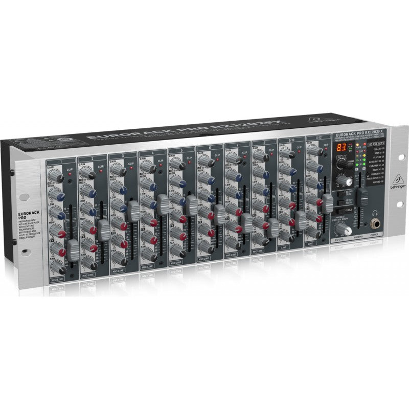 Behringer RX1202FX V2 - Mezclador rack 12 canales