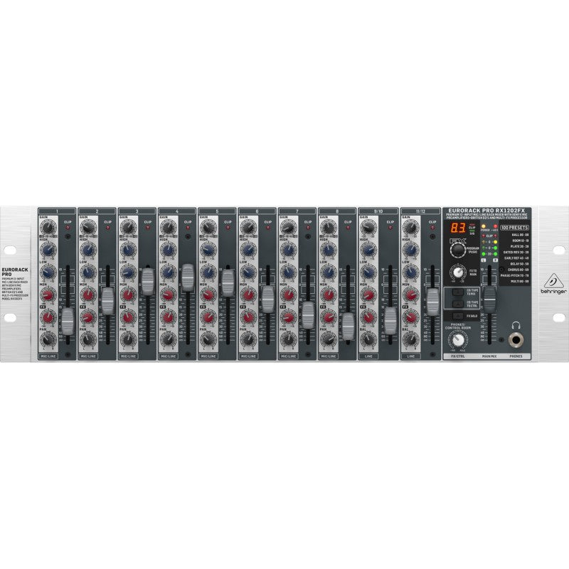 Behringer RX1202FX V2 - Mezclador rack 12 canales