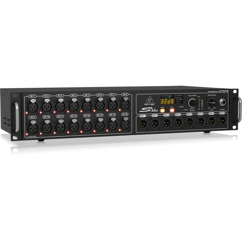 Behringer S16 - Caja de escenario digital de 16 entradas