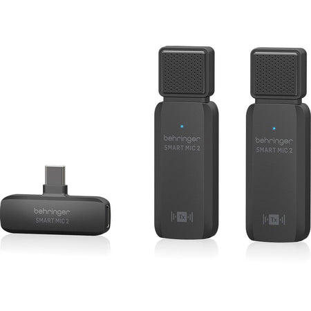 Behringer SMART MIC 2 - Sistema Inalámbrico Dual de Solapa