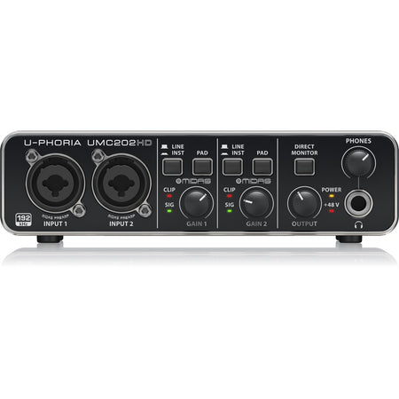 Behringer UMC202HD - Interfaz de Audio USB 2x2 de 192 kHz