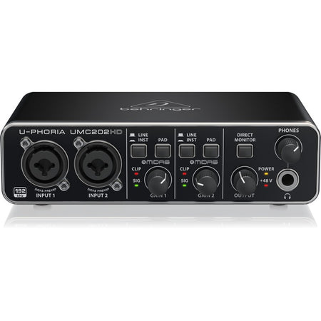Behringer UMC202HD - Interfaz de Audio USB 2x2 de 192 kHz