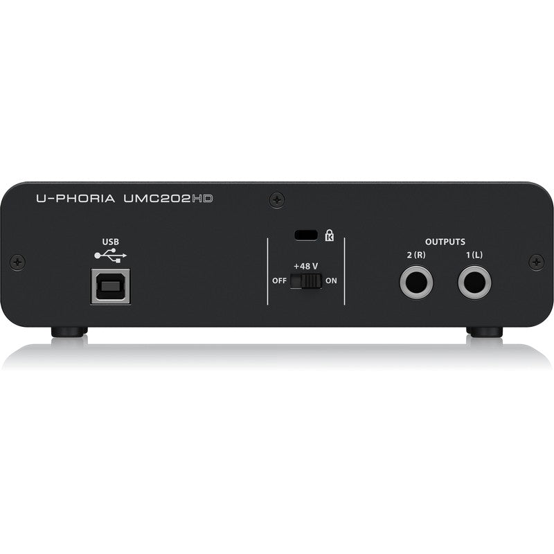 Behringer UMC202HD - Interfaz de Audio USB 2x2 de 192 kHz