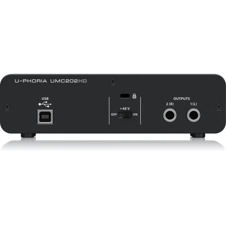 Behringer UMC202HD - Interfaz de Audio USB 2x2 de 192 kHz