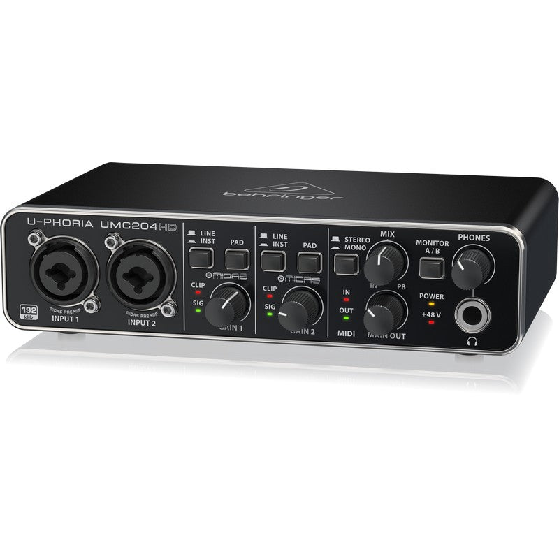 Behringer UMC204HD - Interfaz de Audio y MIDI USB