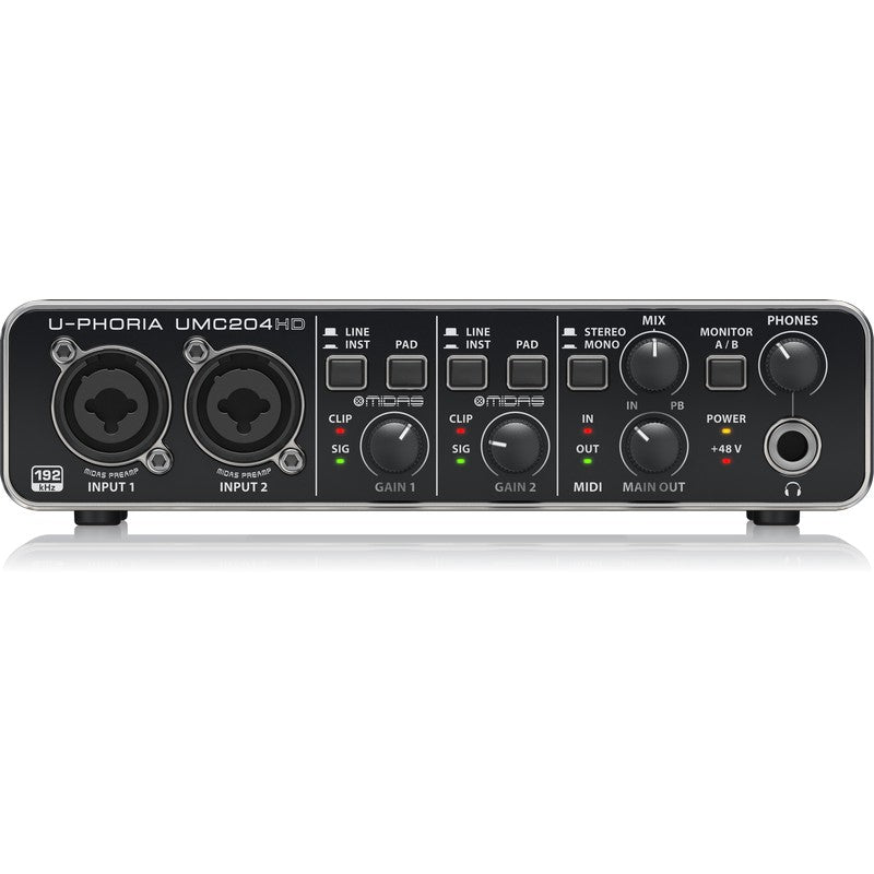 Behringer UMC204HD - Interfaz de Audio y MIDI USB