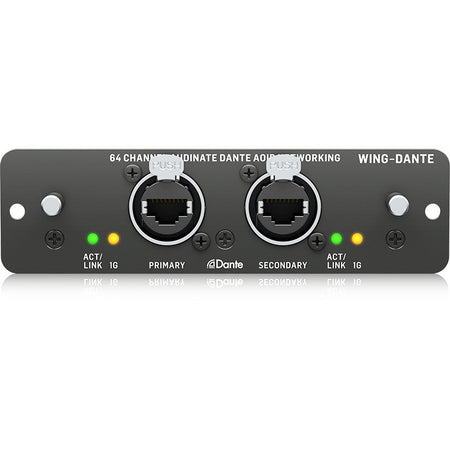 Behringer WING-DANTE - Tarjeta de Expansión de Red AoIP de 64x64 Canales