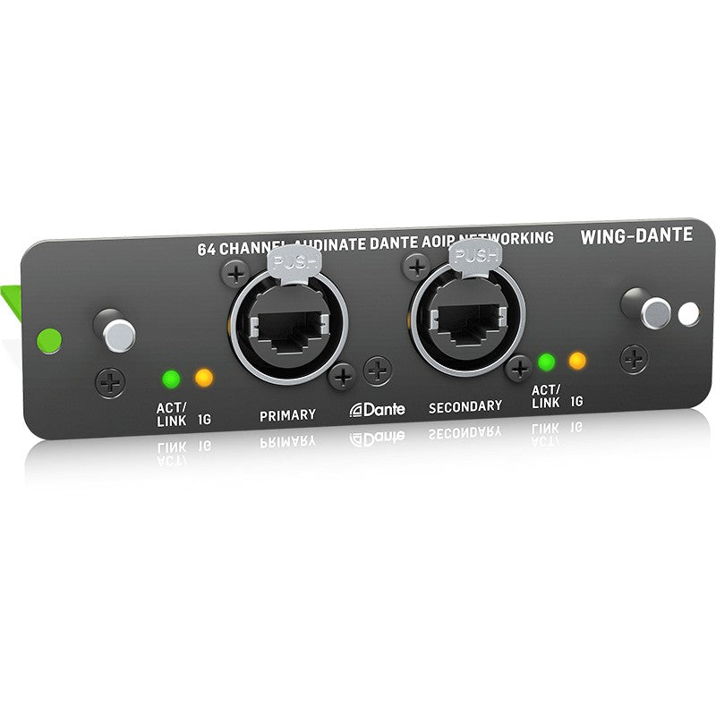 Behringer WING-DANTE - Tarjeta de Expansión de Red AoIP de 64x64 Canales