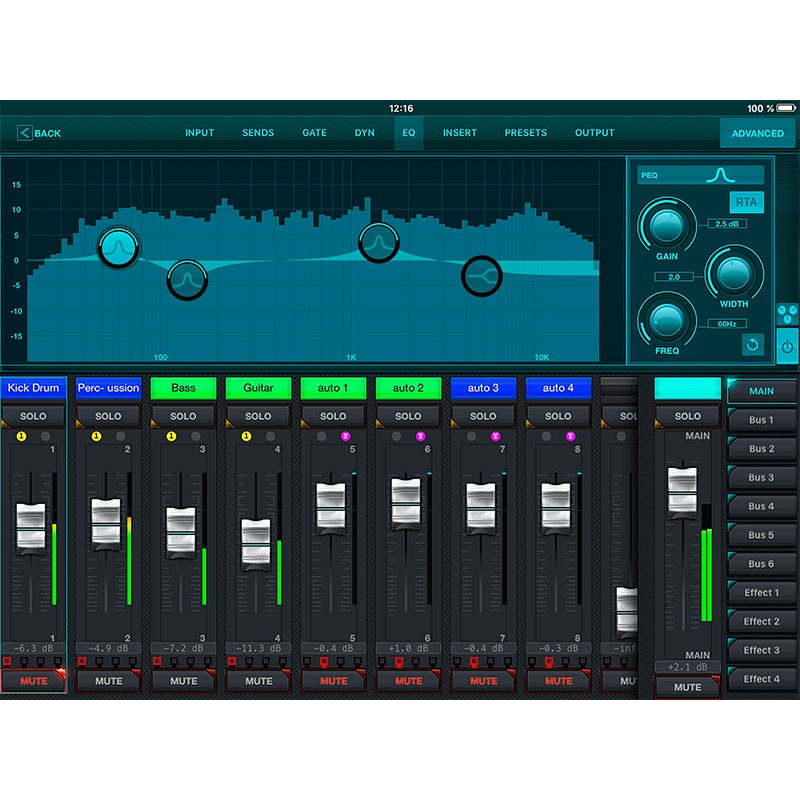 Behringer X AIR XR12 - Mezclador digital de 12 entradas con WiFi