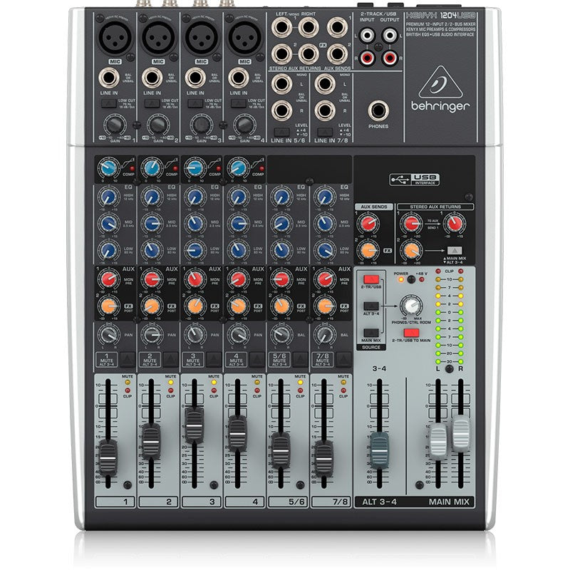 Behringer XENYX 1204USB - Mezclador de 12 canales