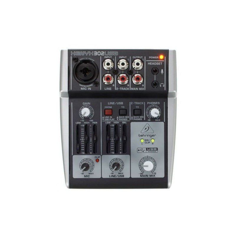 Behringer XENYX 302-USB - Mezclador Analógico de 5 Canales