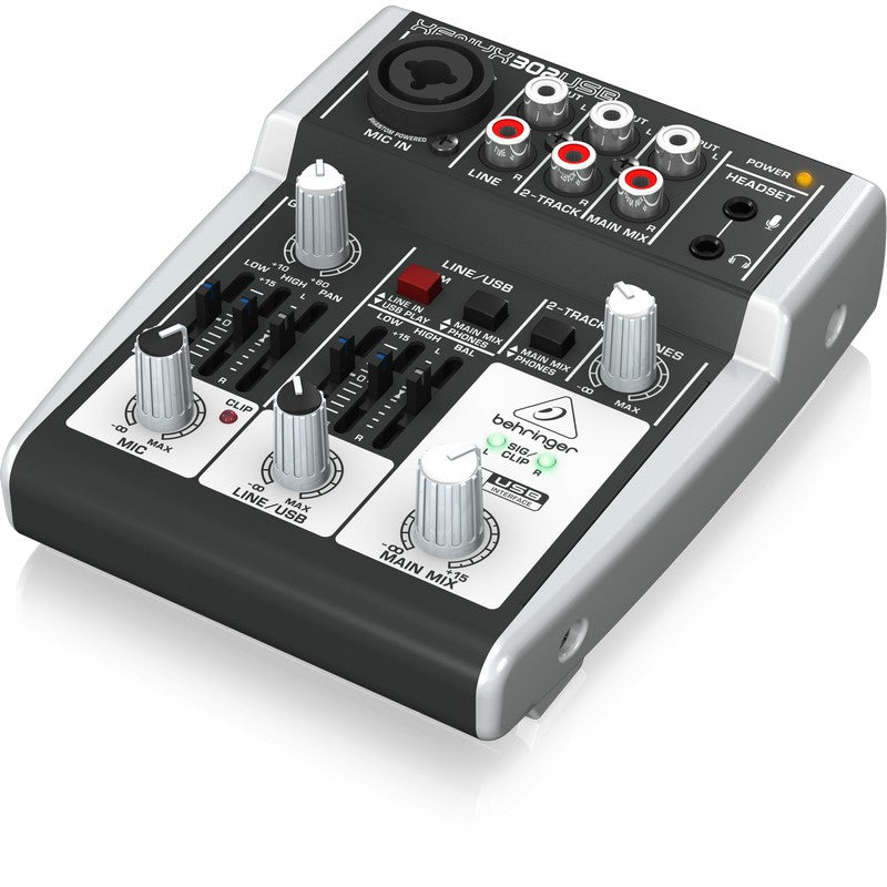 Behringer XENYX 302-USB - Mezclador Analógico de 5 Canales