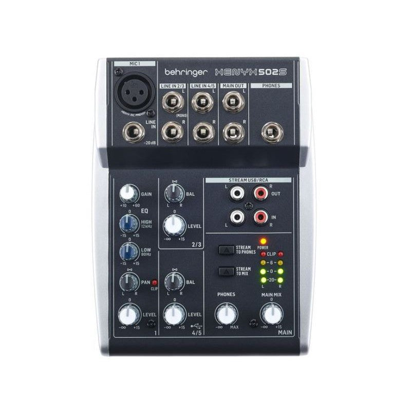 Behringer Xenyx 502S - Mezclador Analógico 5 Canales con USB