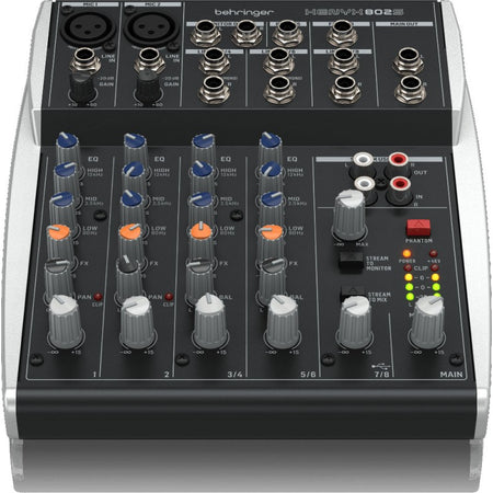 Behringer XENYX 802S - Mezclador analógico de 8 canales