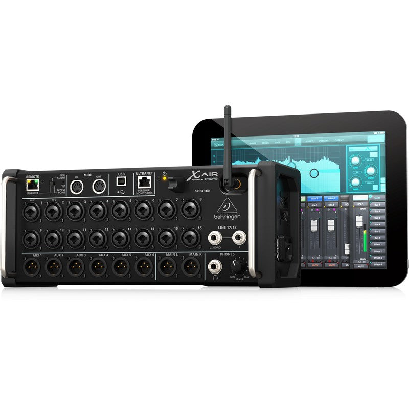 Behringer XR18 - Mezclador Digital de 18 Canales y Wi-Fi
