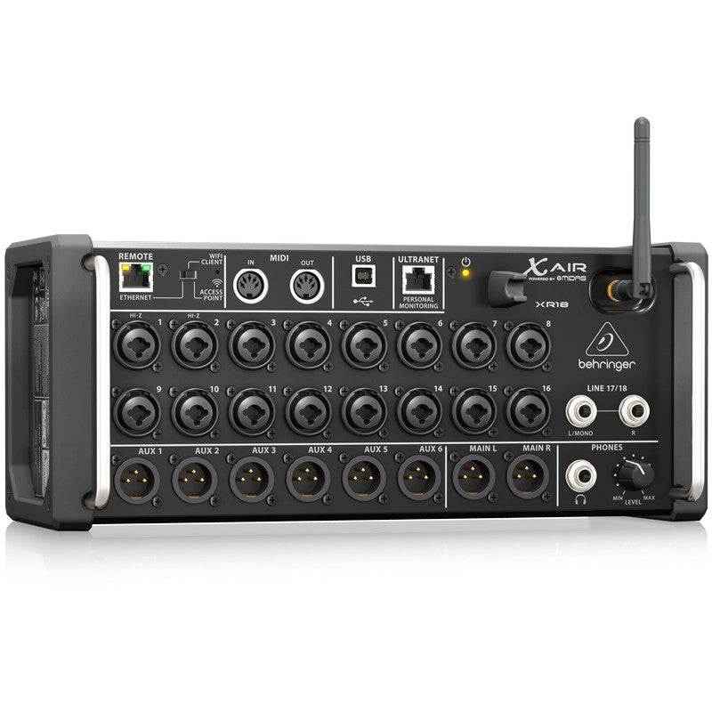 Behringer XR18 - Mezclador Digital de 18 Canales y Wi-Fi