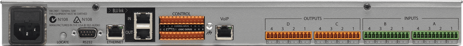 BSS BLU-103 - Procesador de conferencias con AEC y VoIP (8×8, BLU link)