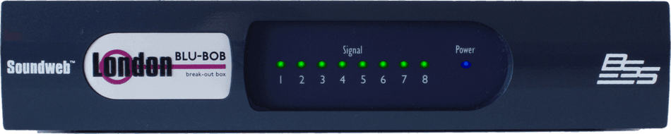 BSS BLU-BOB1 - Caja de conexión / Expansor de salida de 8 canales con BLU link (half-rack)