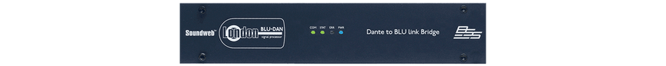 BSS BLU-DAN (BLU-DA) - Puente Dante™/AES67 a BLU link, 64×64, 1U medio rack