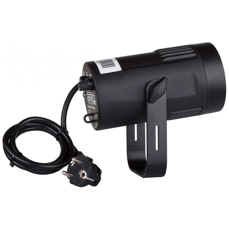 Briteq BEAMSPOT1-TRIAC WW - Proyector LED Pinspot de 15W Blanco Cálido 3200K con Regulación TRIAC y Ópticas de 4°, 10° y 45°