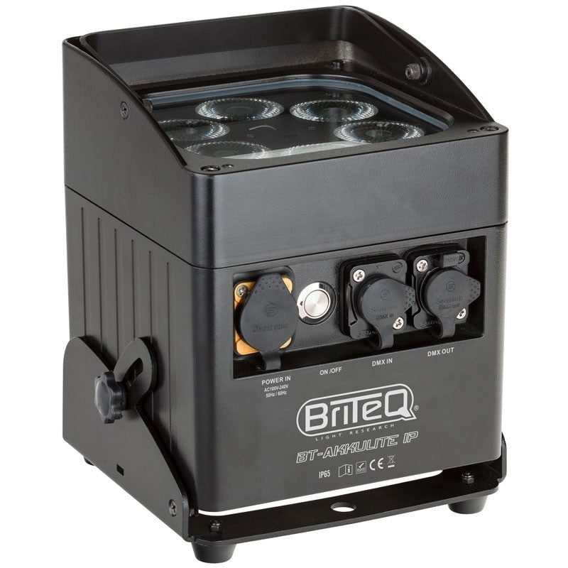 Briteq BT-AKKULITE IP RGBWA - Proyector LED de 60W con Batería y Protección Exterior