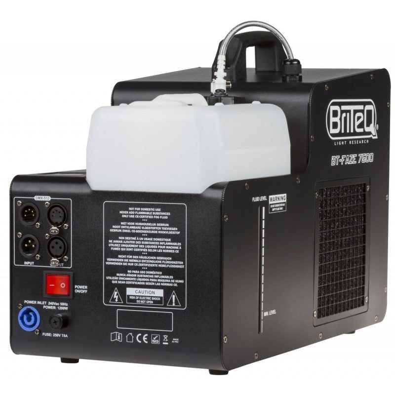 BRITEQ BT-FAZE 7500 - Máquina Hazer Profesional de 1200W con Turbina Integrada - Tempo Shop