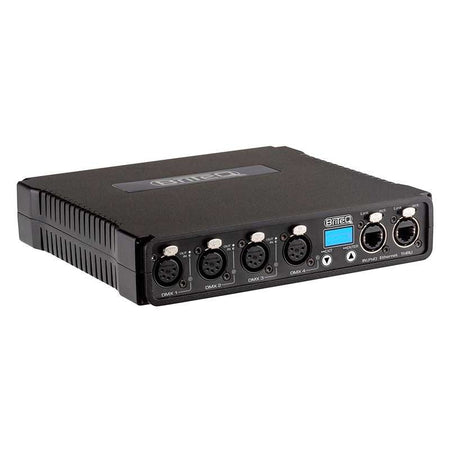 Briteq BT-NODE24 Mk2 - Nodo Ethernet, Art-Net y sACN con 4 Puertos DMX XLR de 5 Pines - Tempo Shop