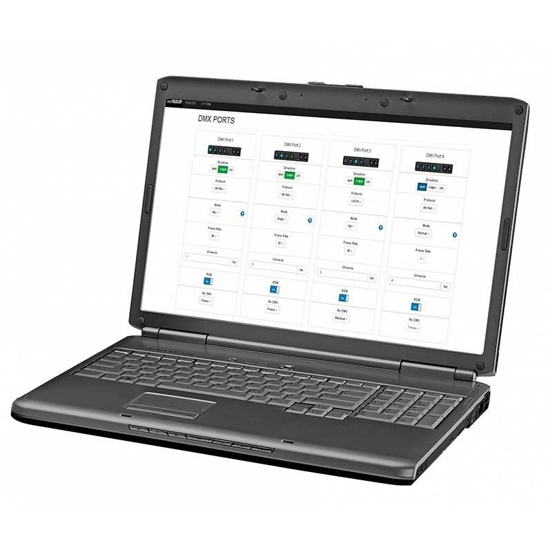 Briteq BT-NODE24 Mk2 - Nodo Ethernet, Art-Net y sACN con 4 Puertos DMX XLR de 5 Pines - Tempo Shop