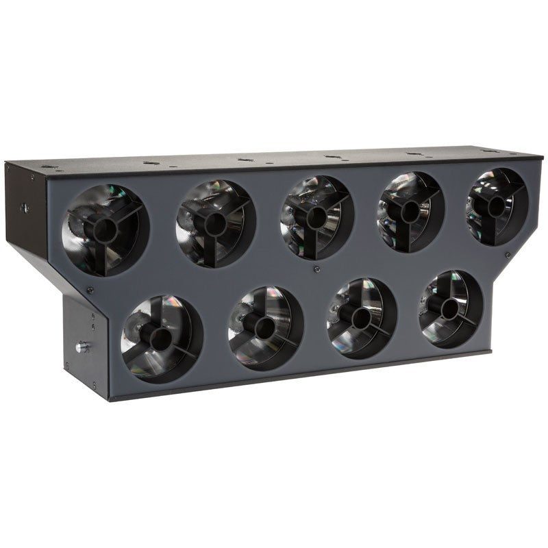 Briteq BT-NONABEAM - Proyector LED estilo Svoboda con 9 lentes de 60W y panel retroiluminado RGB para cortinas de luz - Tempo