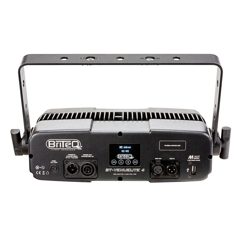 Briteq BT-VENUELITE4 - Cegadora de 4 LED 3200K con función de emergencia y soporte para batería