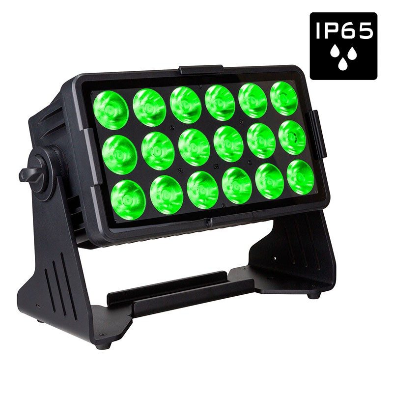 Briteq BTI-AKKUCHROMA - Proyector LED RGBL Compacto Inalámbrico IP65 con Batería