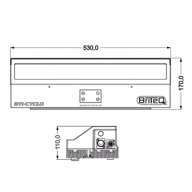 Briteq BTI-CYCLO - Ciclorama LED IP65 160W RGBALC para iluminación escénica - Tempo Shop