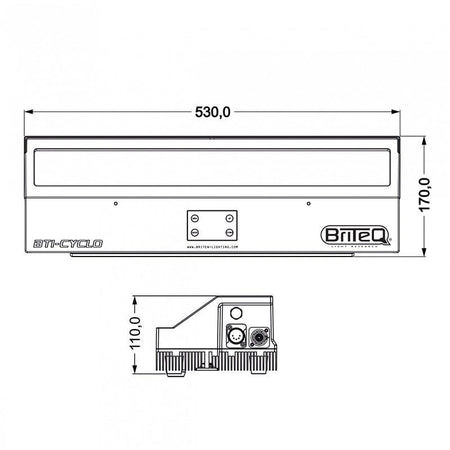 Briteq BTI-CYCLO - Ciclorama LED IP65 160W RGBALC para iluminación escénica - Tempo Shop
