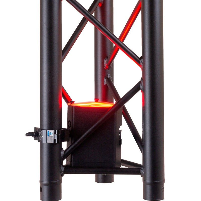 Briteq BTI-TRUSSLITE - Proyector compacto IP65 con 3 LED RGBL de 10W y DMX inalámbrico