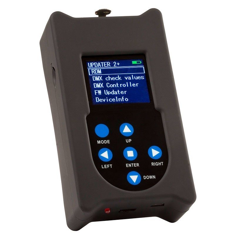Briteq FIRMWARE UPDATER 2+ - Actualizador de firmware portátil con control DMX, RDM y programador de 20 pasos