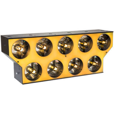 Briteq BT-NONABEAM - Proyector LED estilo Svoboda con 9 lentes de 60W y panel retroiluminado RGB para cortinas de luz