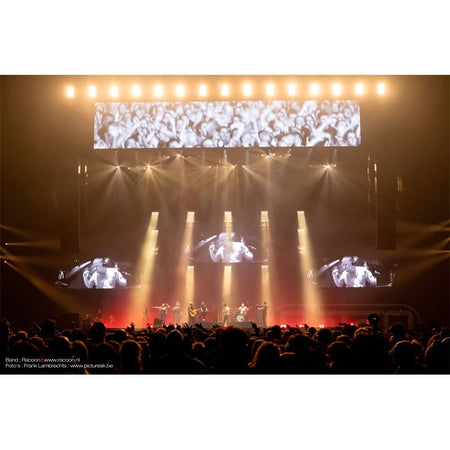 Briteq BT-NONABEAM - Proyector LED estilo Svoboda con 9 lentes de 60W y panel retroiluminado RGB para cortinas de luz