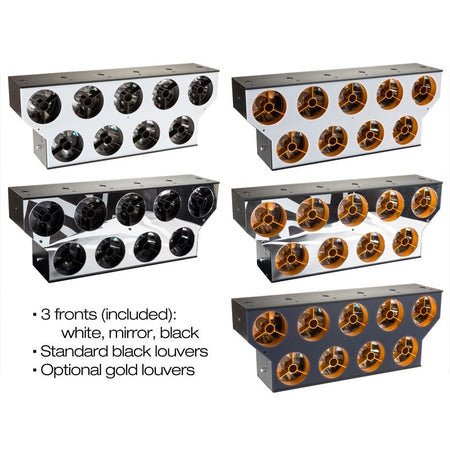 Briteq BT-NONABEAM - Proyector LED estilo Svoboda con 9 lentes de 60W y panel retroiluminado RGB para cortinas de luz