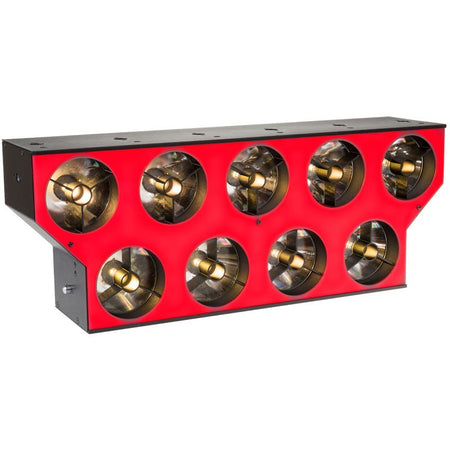 Briteq BT-NONABEAM - Proyector LED estilo Svoboda con 9 lentes de 60W y panel retroiluminado RGB para cortinas de luz