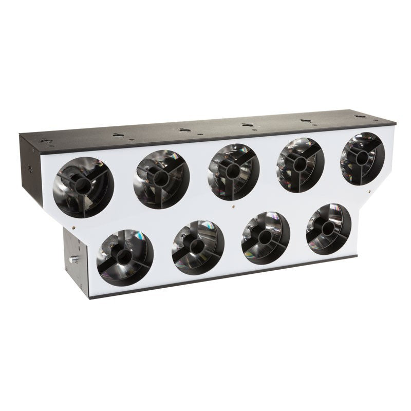 Briteq BT-NONABEAM - Proyector LED estilo Svoboda con 9 lentes de 60W y panel retroiluminado RGB para cortinas de luz