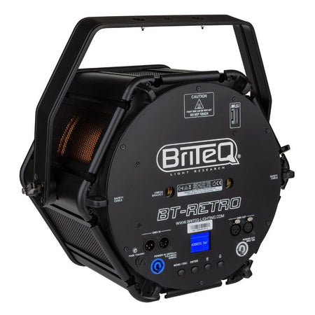 Briteq BT-RETRO - Proyector de iluminación de estilo retro con lámpara halógena y 48 LEDs RGB