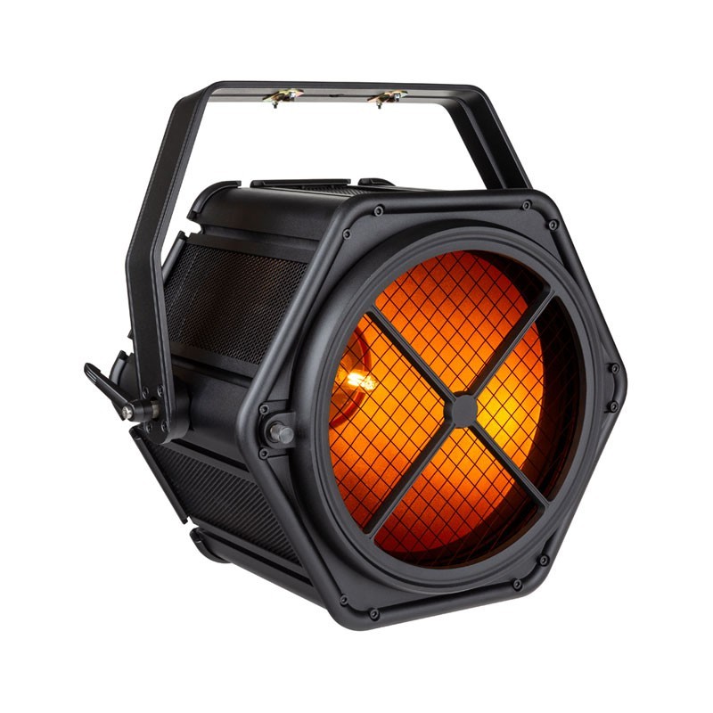 Briteq BT-RETRO - Proyector de iluminación de estilo retro con lámpara halógena y 48 LEDs RGB