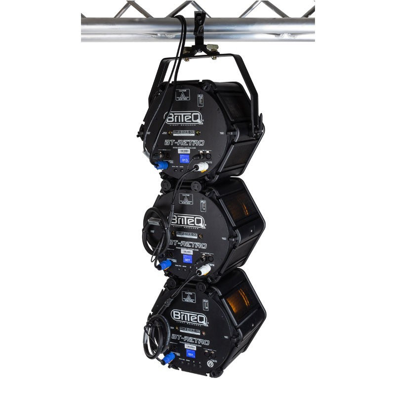 Briteq BT-RETRO - Proyector de iluminación de estilo retro con lámpara halógena y 48 LEDs RGB
