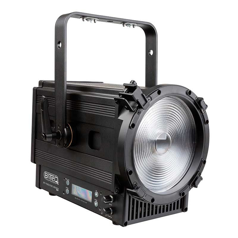 Briteq BT-THEATRE 250EZ MK3 - Proyector Fresnel LED 250W con Zoom Motorizado y Efecto Halógeno