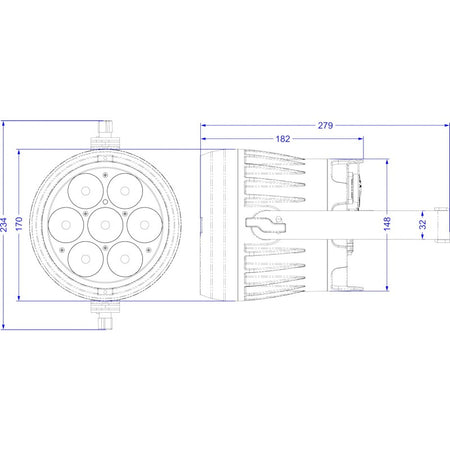 Briteq BTI-AKKUBEAMER - Proyector LED Compacto RGBL 10W a Batería