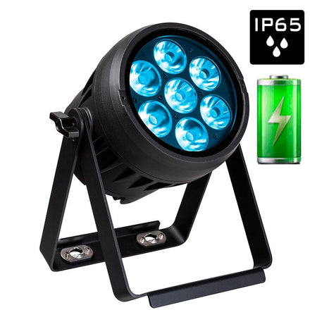 Briteq BTI-AKKUBEAMER - Proyector LED Compacto RGBL 10W a Batería